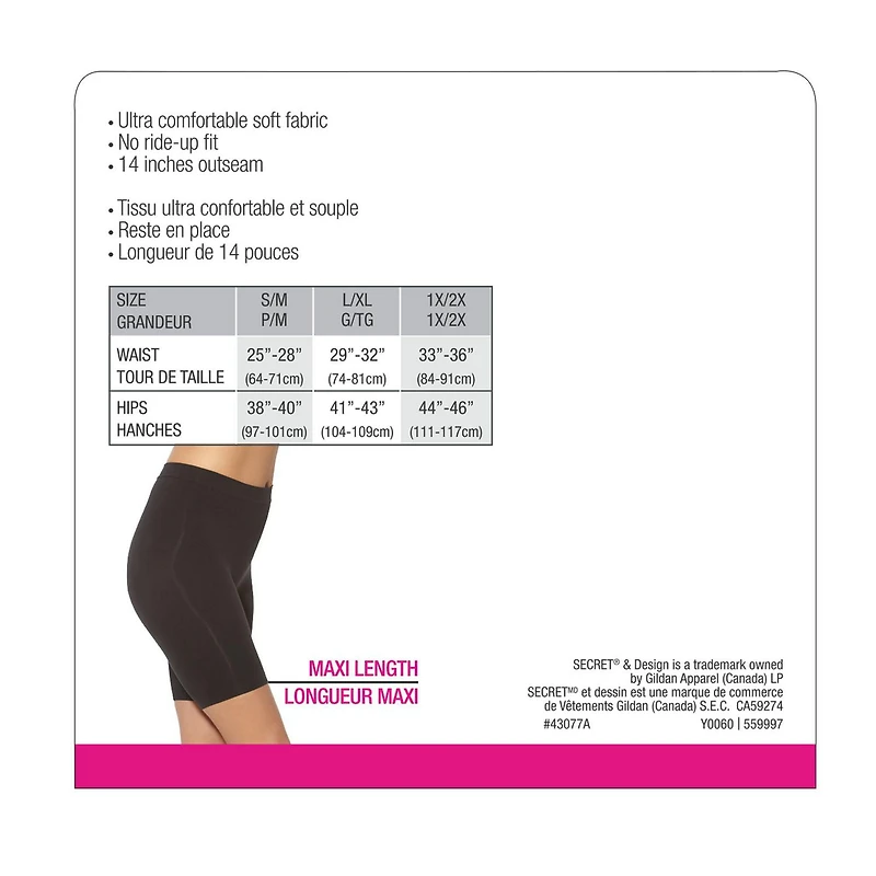 Secret® Smoothing 1pk Maxi Length Shorts