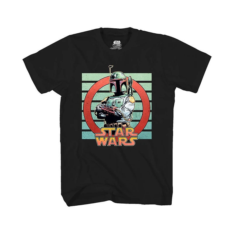T-shirt à manches courtes homme Star Wars Boba bras croisés
