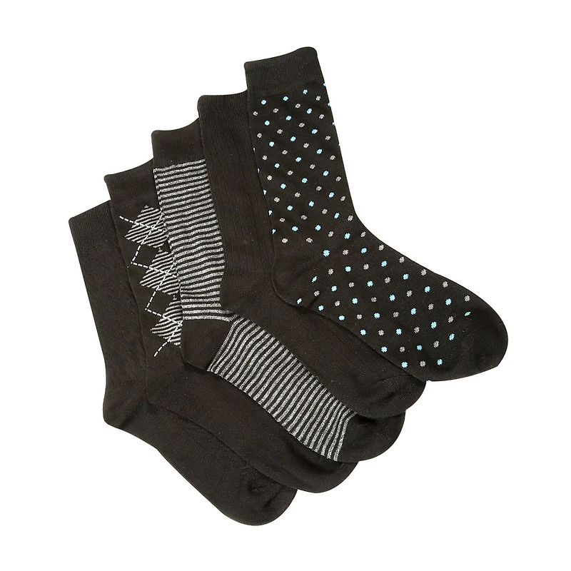 Mi-chaussettes George pour hommes en paq. de 5 paires