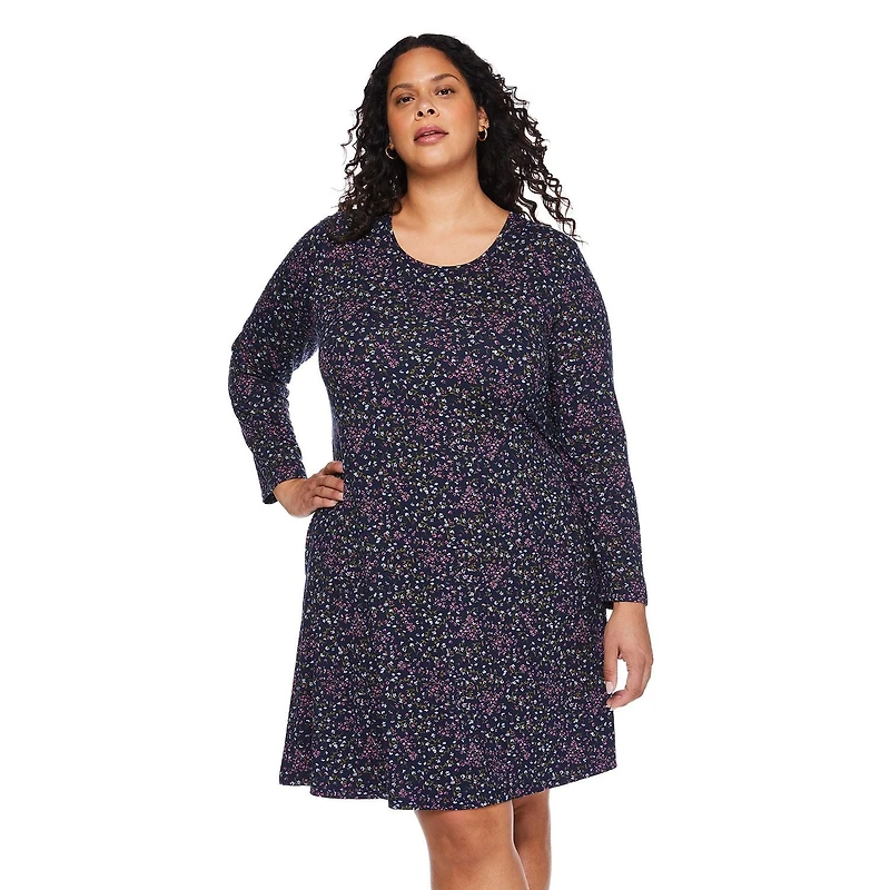 Robe à manches 3/4 George Plus pour femmes Tailles 1X-4X