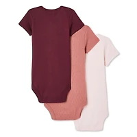 George Baby Girls' Bodysuit 3-Pack, Sizes 0-12 months