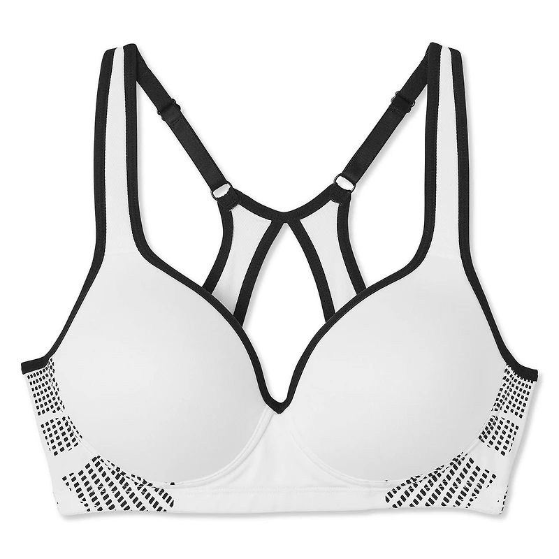 Athletic Works Women's Adjustable Back Sports Bra, Sizes 34B-42D
