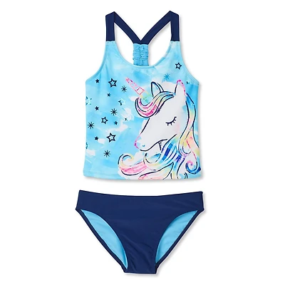 George Girls' 2-Piece Tankini Fashion Swimsuit