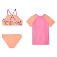 George Girls' 3-Piece Rash Guard Set
