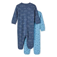 Lot de 2 grenouillères George pour bébés garçons