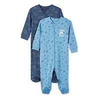 Lot de 2 grenouillères George pour bébés garçons