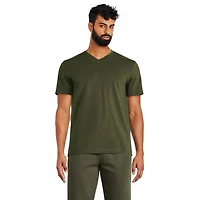 T-shirt extensible à encolure en V George pour hommes Tailles P-2XL