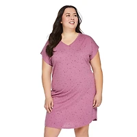 George Women's Plus V-Neckline Nightshirt