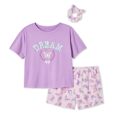 George Girls' Pajama 3-Piece Set, Sizes XS-XL