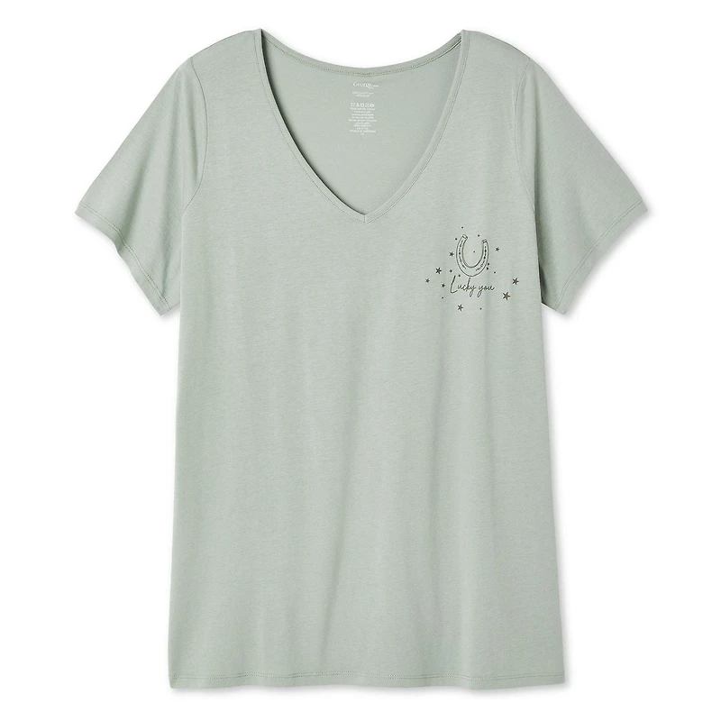 George Women's Plus V-Neckline Tee, Sizes 1X-4X