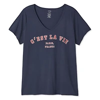 George Women's Plus V-Neckline Tee