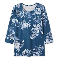 Iyla Women's 3/4 Sleeve Hacci Top