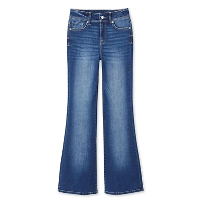 Pantalon en denim à jambe évasée No Boundaries pour femmes
