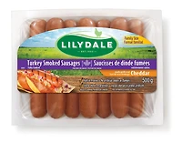 Saucisses de dinde fumées au cheddar