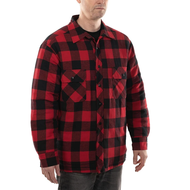 Forcefield Plaid Quilt-Lined Flannel Shirt Jacket