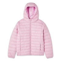George Girls' Hooded Puffer Jacket, Sizes XS-XL