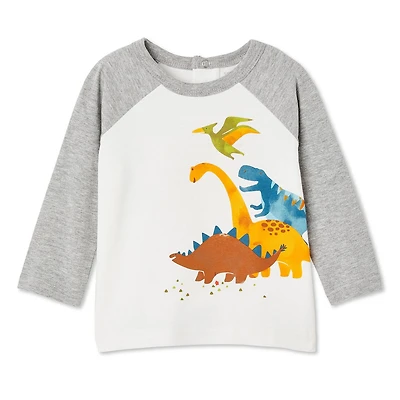 T-shirt à manches raglan avec blocs de couleur George pour bébés garçons