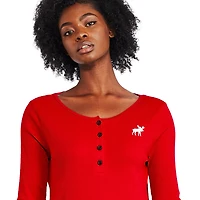 Pyjama 2 pièces en tricot gaufré Canadiana pour femmes