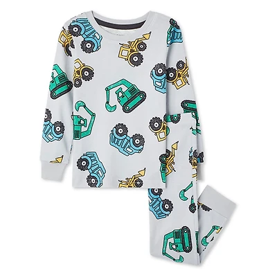 George Toddler Boys' Rib Pajama 2-Piece Set, Sizes 2T-5T