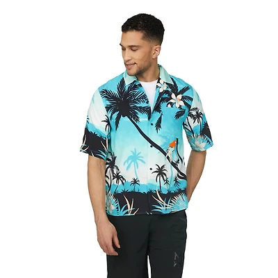 Chemise à manches courtes imprimé Hawaï pour homme Mexx