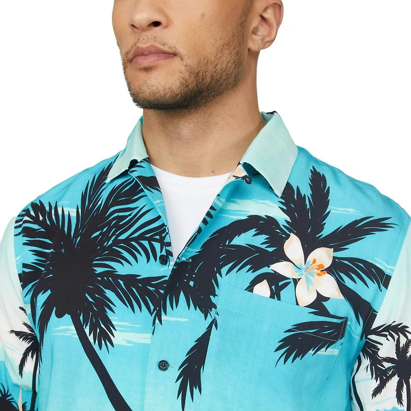 Chemise à manches courtes imprimé Hawaï pour homme Mexx