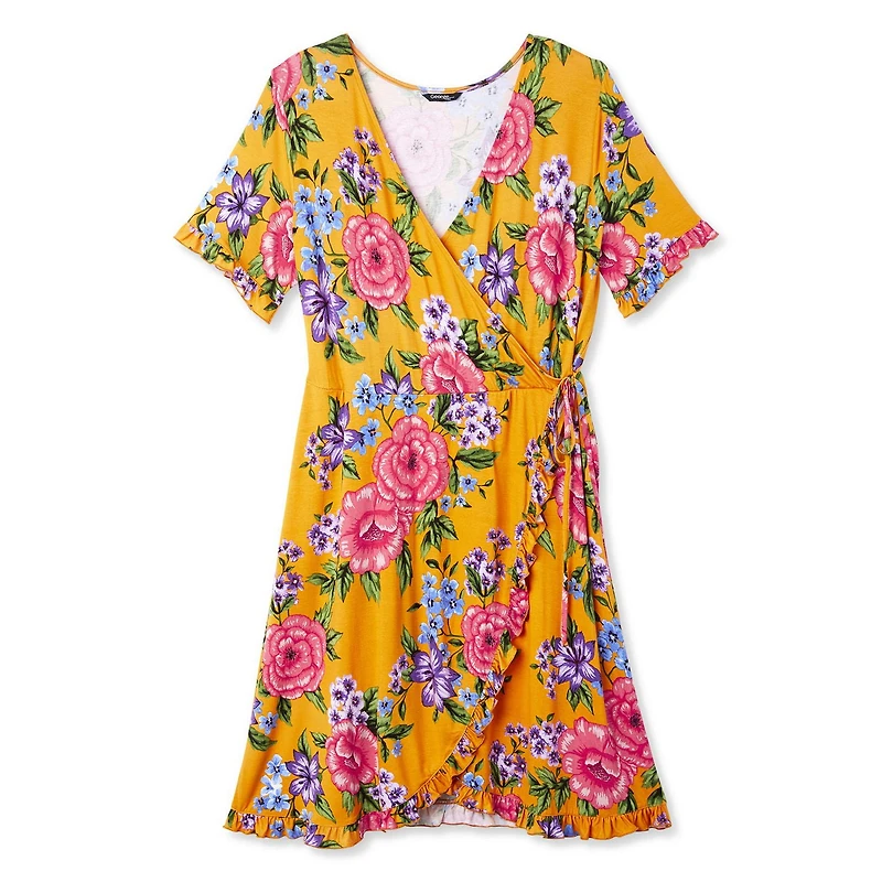 George Plus Women's Ruffled Wrap Dress
