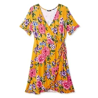 George Plus Women's Ruffled Wrap Dress