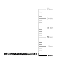 Asteria 0.20 Carat T.W. Black Diamond 10 K White Gold Anniversary Ring