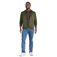 Haut à capuchon zippé sur la longueur George pour hommes Tailles P-2XL