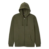 Haut à capuchon zippé sur la longueur George pour hommes Tailles P-2XL