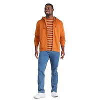 Haut à capuchon zippé sur la longueur George pour hommes Tailles P-2XL