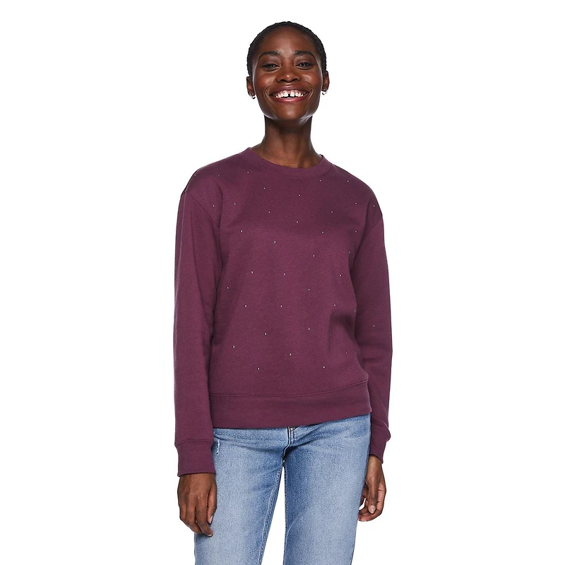 Chandail à encolure ras du cou George pour femmes Tailles TP–TTG