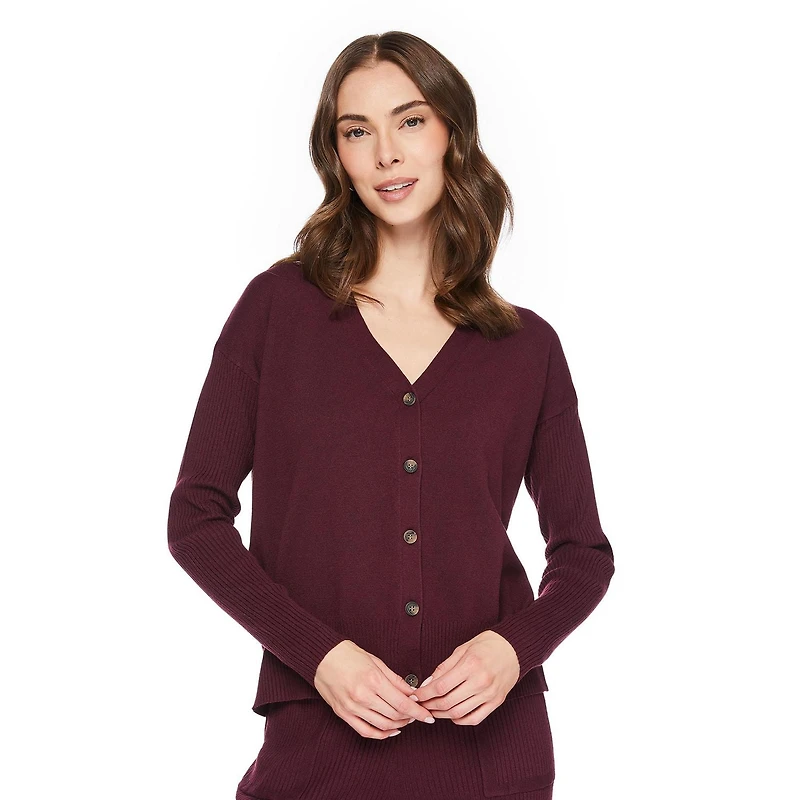 George Women's Rib Sleeve Cardigan
