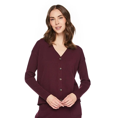 George Women's Rib Sleeve Cardigan