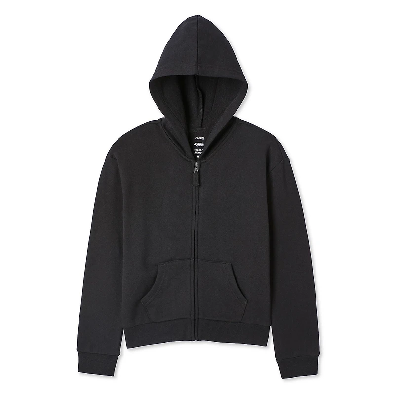 Haut à capuchon en molleton George pour filles Tailles TP–TG