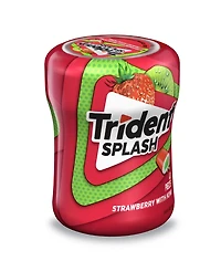 Trident Splash, Strawberry Kiwi Sugarfree Gum Bottle, 40 Pieces