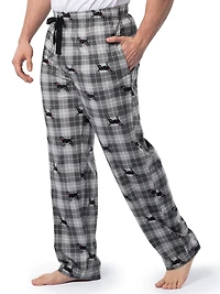 Pantalon de nuit en flanelle pour hommes de IZOD, gris et noir