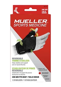 Mueller Reversible Thumb Stabilizer, Black, One Size Fits Most