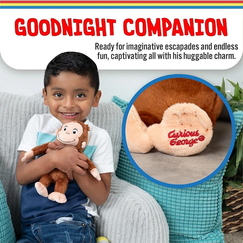 Jouets en peluche de Kids Preferred Curious George singe 8 pouces