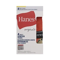 Caleçons pour hommes Hanes Originals, extensibles, coupe moderne, frais et respirants Paquet de 4