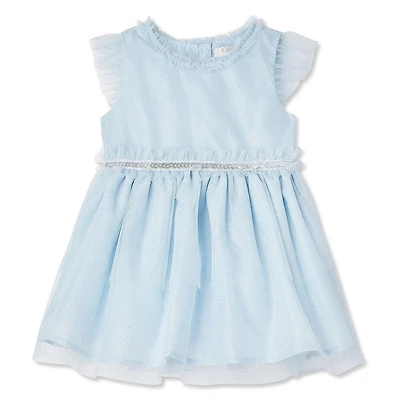 George Baby Girls' Glitter Mesh Dress
