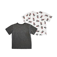 Lot de 2 t-shirts classiques Mickey Mouse pour tout-petits garçons Disney