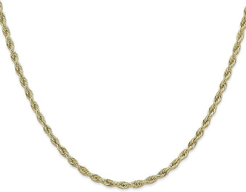 Luxury Designs Gold Plate Rope Chain, 19" (16" + 3" extender)
