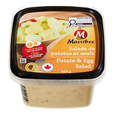Salade de de patates et œufs Massibec 454 g