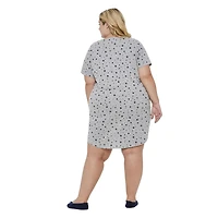 Chemise de nuit imprimée George Plus pour femmes