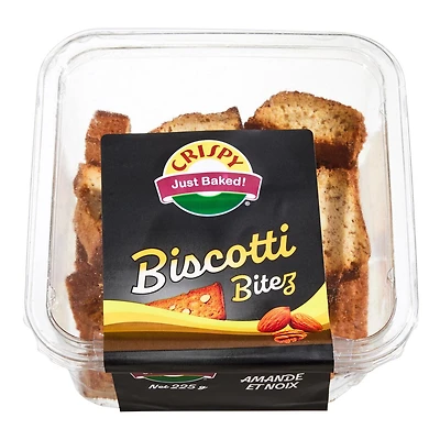 Crispy Just Baked! Almond & Walnut Biscotti Bitez, 225 g