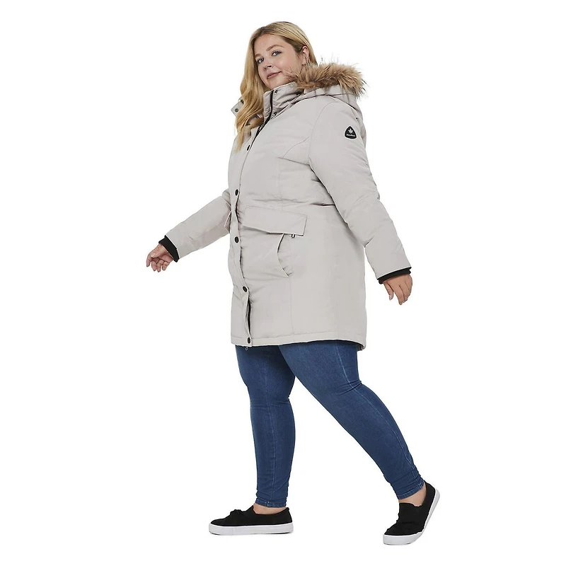 Parka à capuchon Canadiana Plus pour femmes