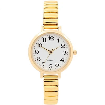 Women's Gold-Tone Quartz Bracelet Watch