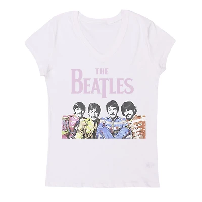 The Beatles Short sleeve V-Neck T-Shirt for Ladies
