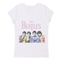 The Beatles Short sleeve V-Neck T-Shirt for Ladies